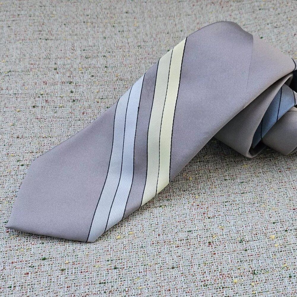 Oakton LTD Men Tie Classic NEcktie Multi Color Striped Tie